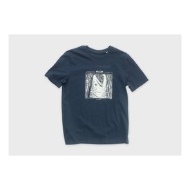 Lemmel T-shirt Moby Deep Sea organic cotton - Navy w white print