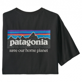 Patagonia M's P-6 Mission Regenerative Organic Pilot Cotton T-Shirt Ink  Black