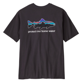Patagonia M's Home Water Trout Organic T-Shirt Ink Black