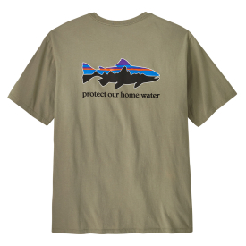 Patagonia M's Home Water Trout Organic T-Shirt River Rock Green