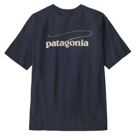 Patagonia M's Casting Logo Responsibili-Tee Smolder Blue