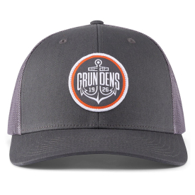 Grundéns Logo Anchor Trucker Charcoal