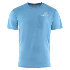 Grundéns Species Pocket Tee Captain's Blue Heather