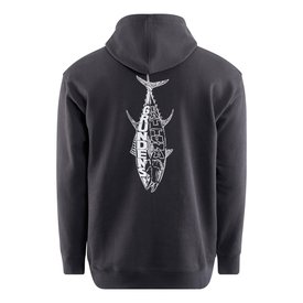 Grundéns Eat Your Words DWR HD Hoodie Black Tuna Graphic
