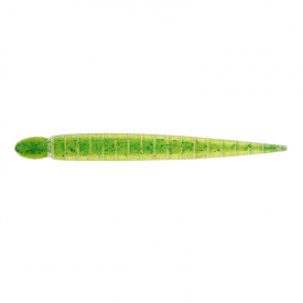 Keitech Custom Leech 3'', 7,5cm (10-pack) - Lime Chartreuse