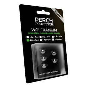 Perch Professor Wolframium Tungsten Cheburashka Sinker Silver - 3g (5-pack)