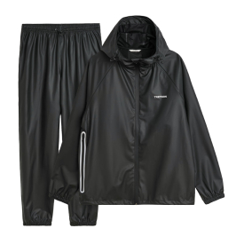 Tretorn Packable Rainbreaker Set, Black