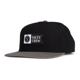 Salty Crew Alpha Tech 5 Panel Black/Coffee