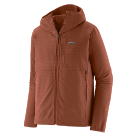 Patagonia M's R1 TechFace Fitz Roy Trout Hoody Sisu Brown