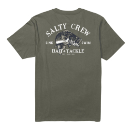 Salty Crew Bass Man Standard S/S Tee Dusty Olive