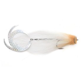 Vision Pike - Waterpusher Natural Brown & White fly #6/0