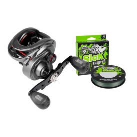 Abu Garcia Max 41 LH With Berkley Sick Braid Moss Green 0,33mm