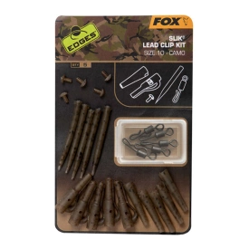 Fox Edges Camo Slik Lead Clip Kit Size 10 5-pack