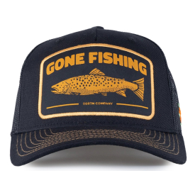 SQRTN Trout Trucker Cap Black