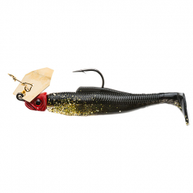 Z-man Diezel Chatterbait 1/4 Oz - Gold Rush (Gold Blade/Red Head)