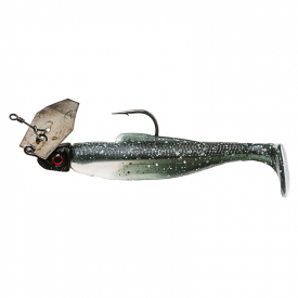 Z-man Diezel Chatterbait 1/4 Oz - Mulletron (Black Blade/Black Head)
