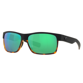 Costa Half Moon Black/Shiny Tort (Glas) - Green Mirror 580G