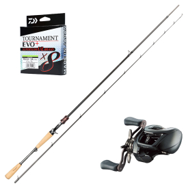 Daiwa Steez AGS Bait 7'2'' 5-27g Hurricane Combo