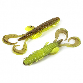 Molix Freaky Craw 10cm (5-pack) - UV Brown Cream Pepper