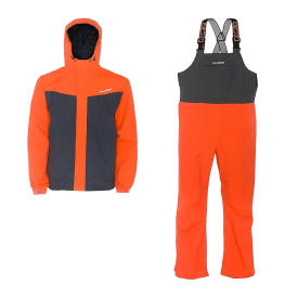 Grundéns Full Share Jacket & Bib Combo Orange/Grey