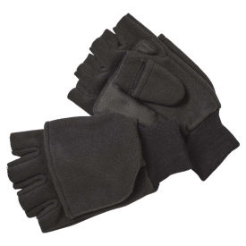 Kinetic Wind Stop Fold Over Mitt Black