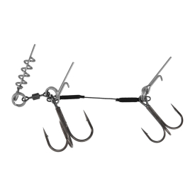 Mikado Stinger Jaws Double Evo Titanium XL - 30kg - Treble Hook 2/0 , 1/1
