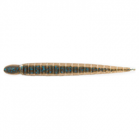 Keitech Custom Leech 7,6cm (10-pack) - Blue Flash Cinnamon