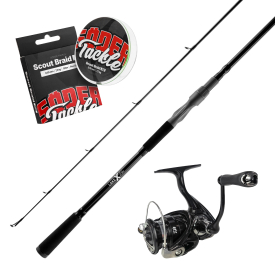 Lake X Pike Spinning 8'6'' Fast Action XH 70-150g & Daiwa Pitch Black