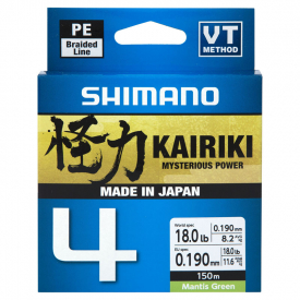 Shimano Kairiki 4, 150m Mantis Green - 0.20mm 13.8kg
