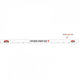 Sportfiskeprylar Mätdekal Transparent - 136x5cm