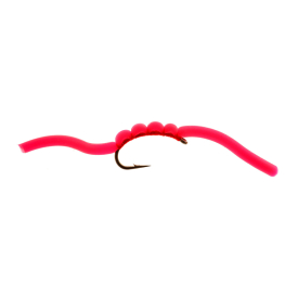 Umpqua Squirmy Wormie - Bloodred #10
