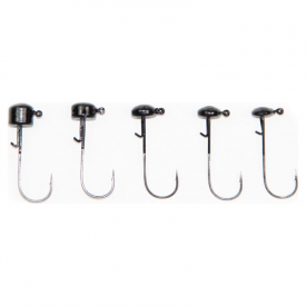 X Zone Ned Rig Head Black 2/0, 1.7g (5-pack)
