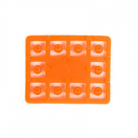 Attractor beads 5mm - Fl. Orange