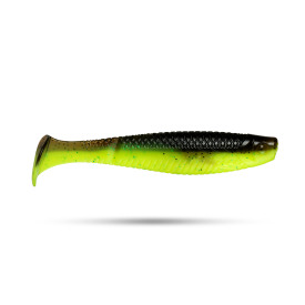 Scout Battle Tail 8,5cm 4pcs - Brown Chartreuse UV