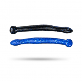 Scout Ned Worm 8,5cm (8-pack) - Black & Blue UV