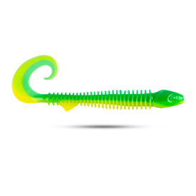 Scout RibTail 10cm, 2g (8pcs) - Lime UV