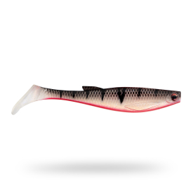 Scout Shad 9cm (5-pack) - Red Ghost Perch