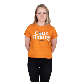 SQRTN Gone Fishing T-Shirt Orange Caramel