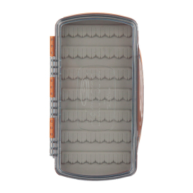 Tacky Pescador Fly Box Medium Clear - Burnt Orange