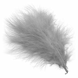 Marabou Plumes - Shad Gray
