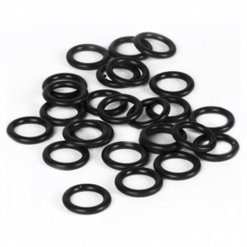 X Zone Wacky Rigging O-rings, 3'' & 4'' Stick Baits (25-pack) - Black