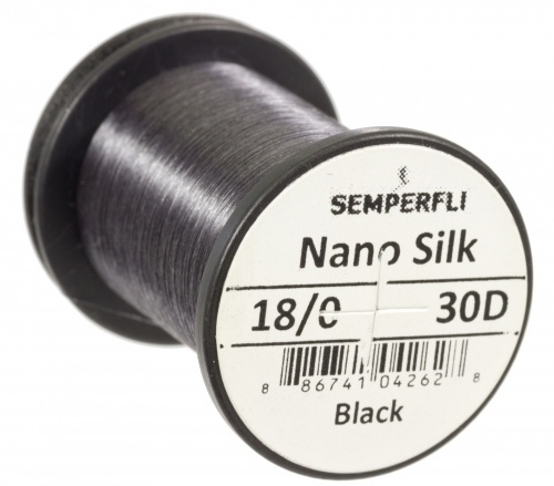 Semperfli Nano Silk 18/0 30D i gruppen Krok & Småplock / Flugbindning / Flugbindningsmaterial / Bindtråd hos Fishline (nano-ultra-blkr)