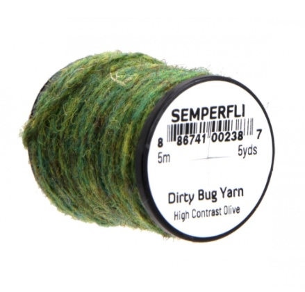 Semperfli Dirty Bug Yarn - High Contrast Olive i gruppen Krok & Småplock / Flugbindning / Flugbindningsmaterial / Garn & Chenille hos Fishline (sem-0950-1741)