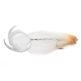 Vision Pike - Waterpusher Natural Brown & White fly #6/0