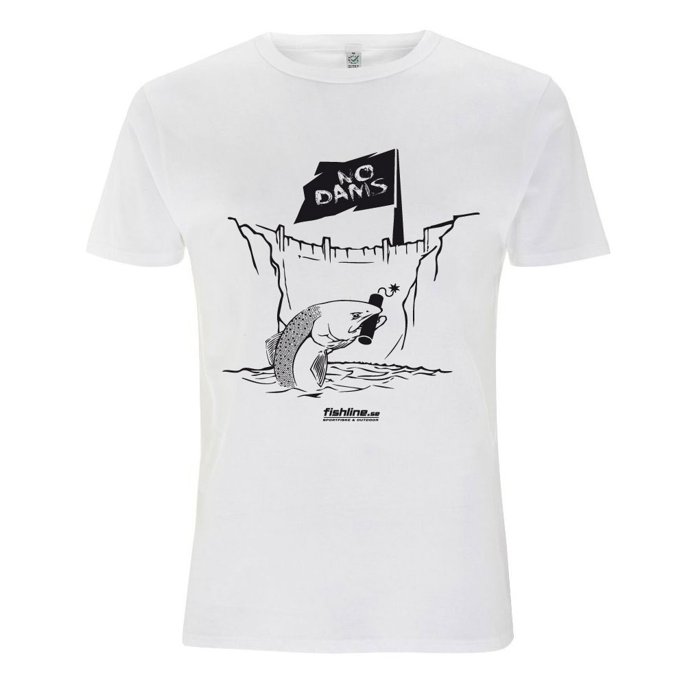 Fishline No Dams Men\'s 100% Organic Cotton t-shirt