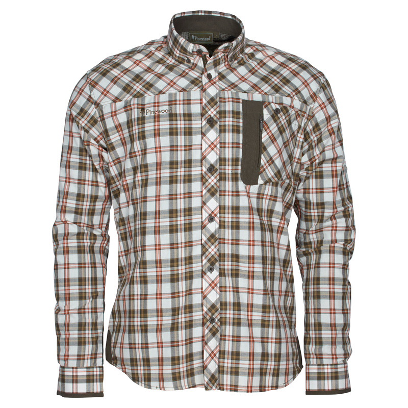 Pinewood Wolf Shirt Offwhite/Brown