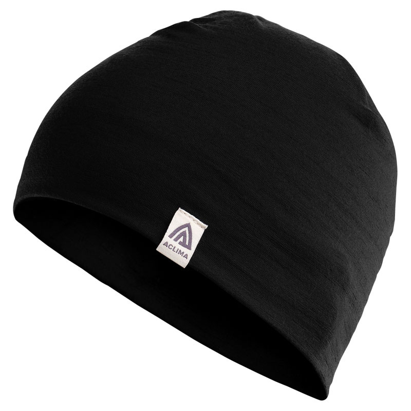 Aclima LightWool Relaxed Beanie Jet Black Onesize