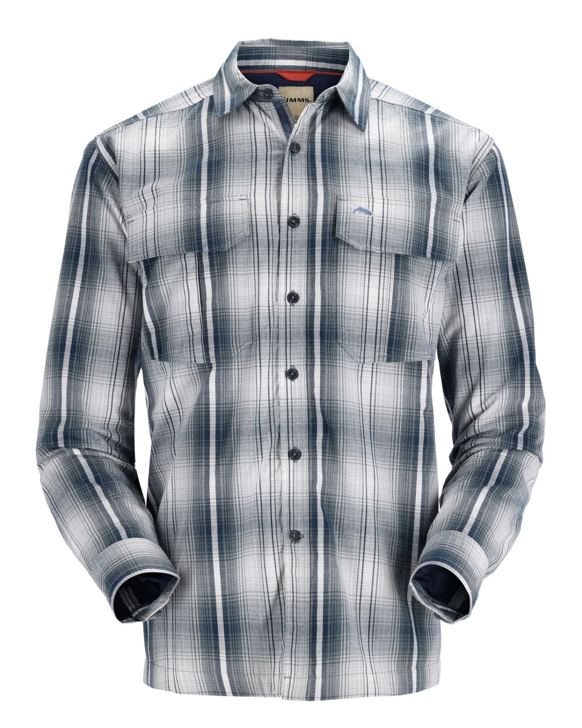 Simms Coldweather Shirt Navy Sterling Plaid