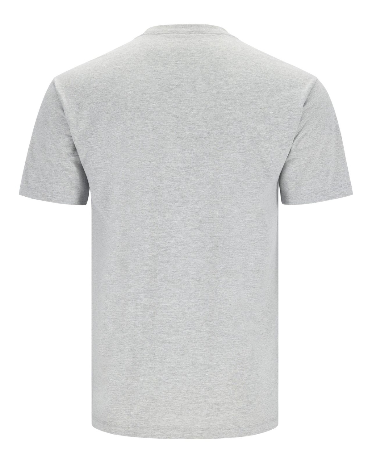 Simms Logo T-Shirt Grey Heather Crimson