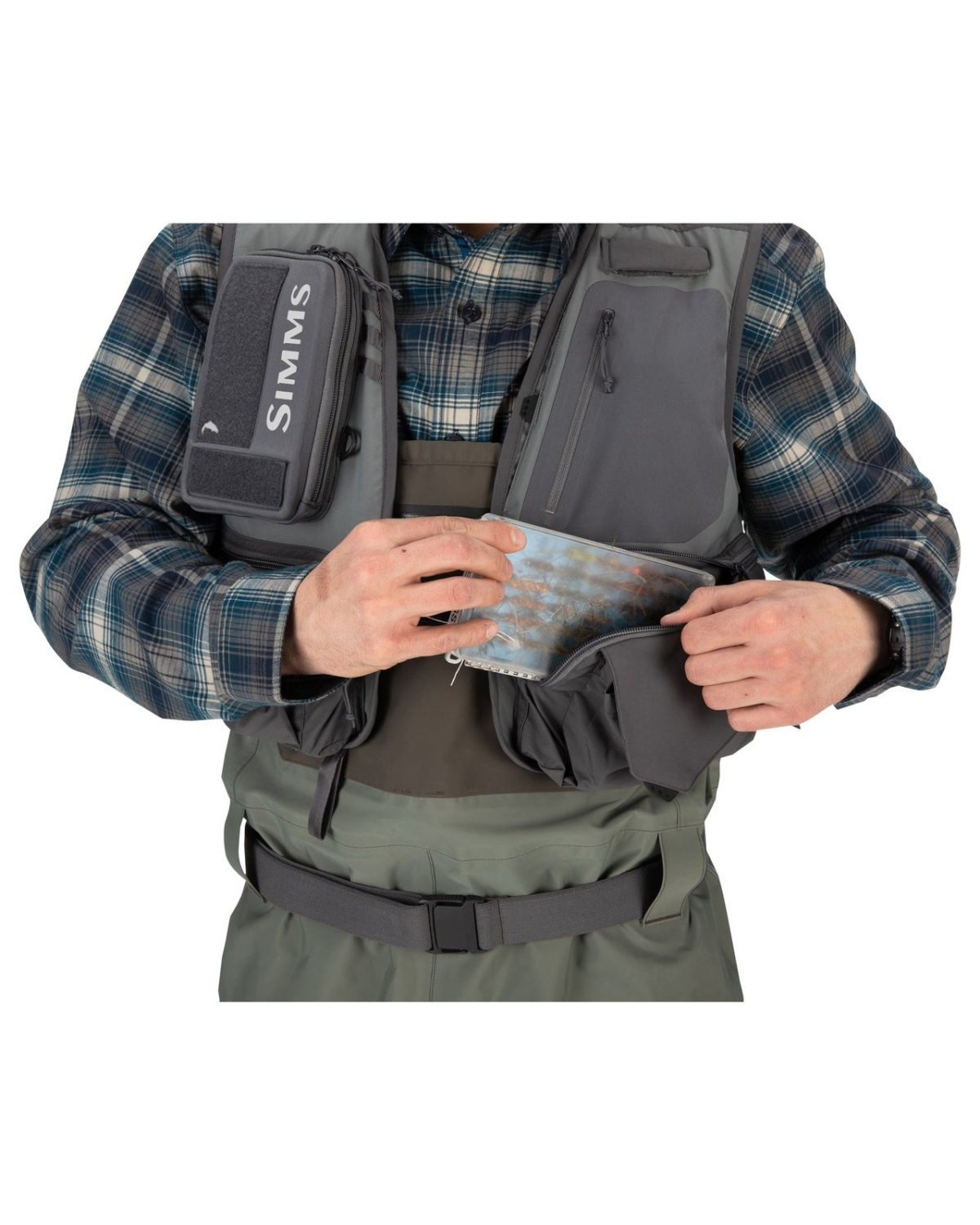 Simms Freestone Vest Pewter S